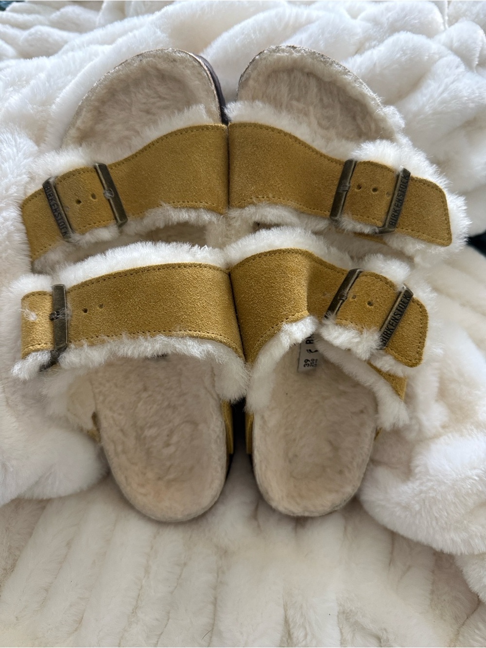 Birkenstock Arizona Faux Shearling Sandals